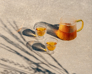 Grace Farms Tea Pot & Glasses