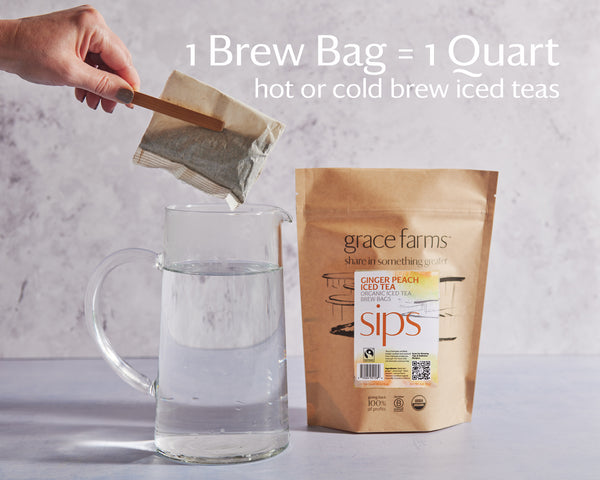 Ginger Peach Iced Tea