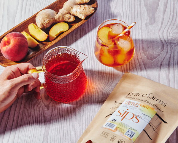 Ginger Peach Iced Tea