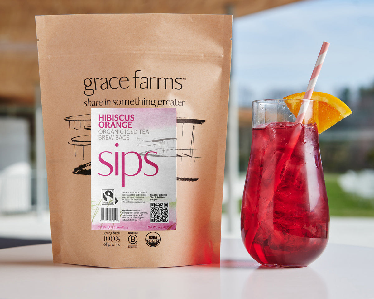 Hibiscus Orange Iced Tea