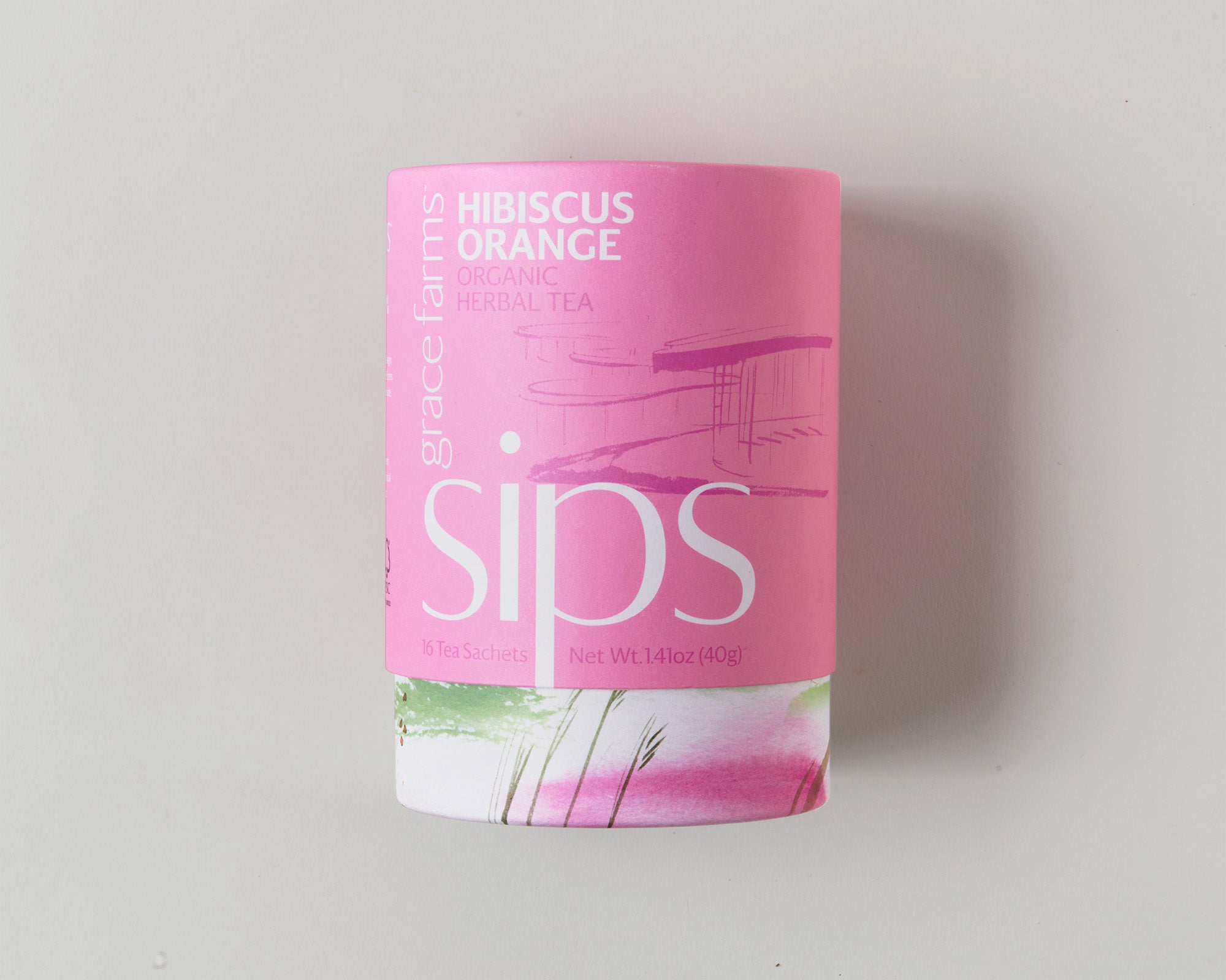 Organic & Vibrant Hibiscus Orange Herbal Tea