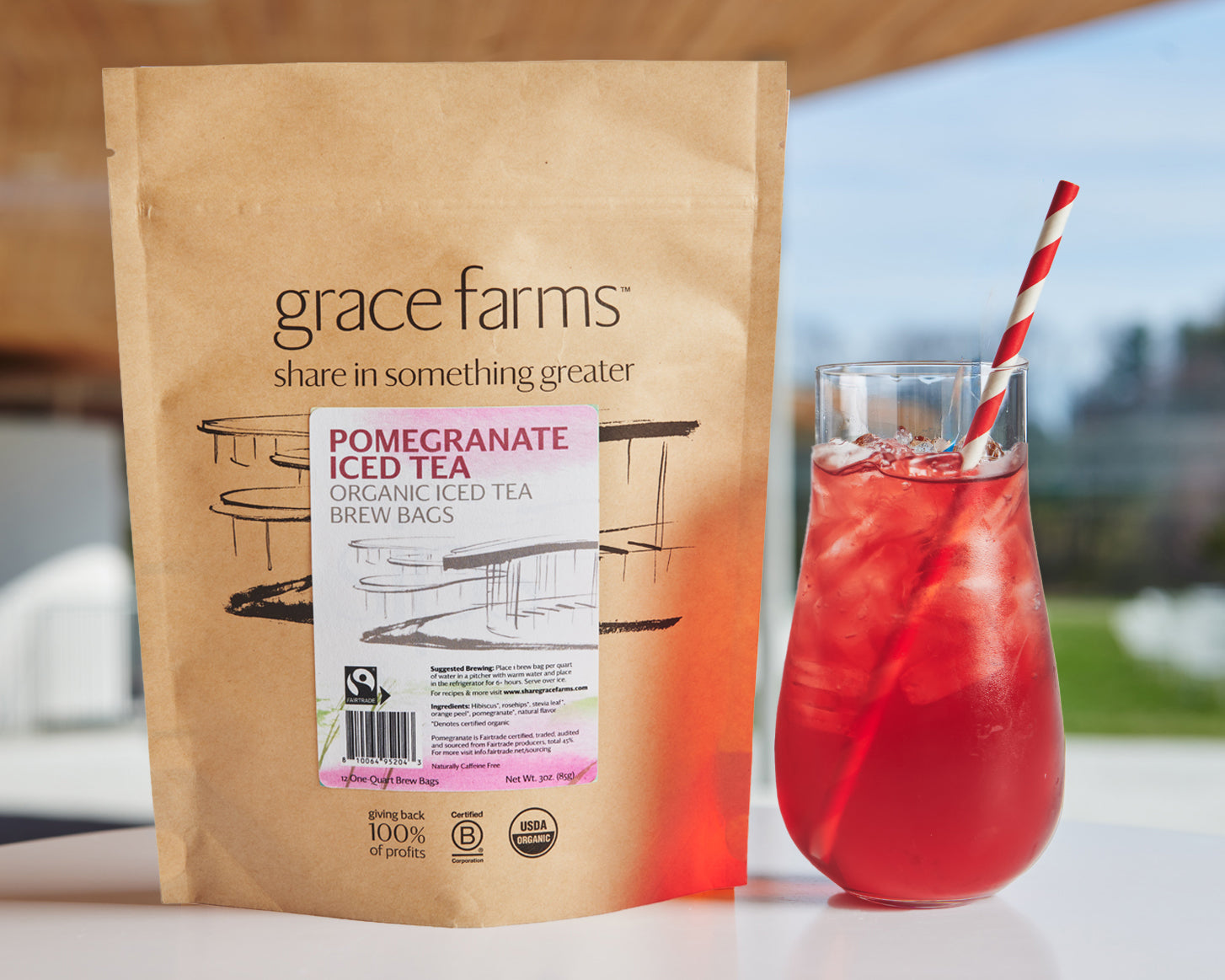 Pomegranate Iced Tea