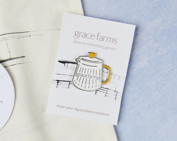 Grace Farms Teapot Pin