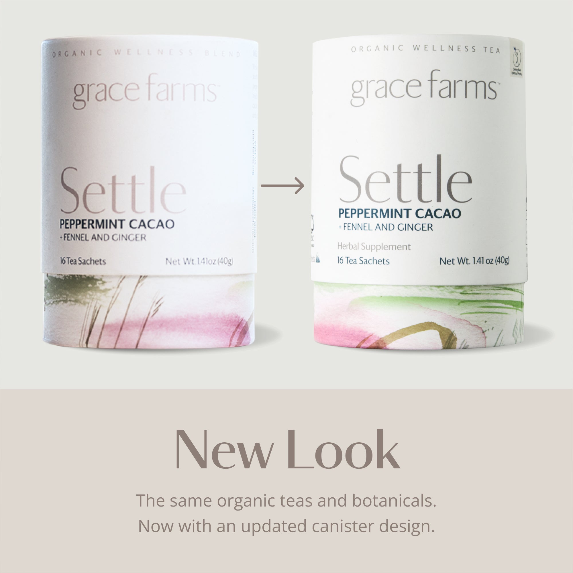Settle Wellness Blend | Peppermint Cacao | Organic Calming Digestive