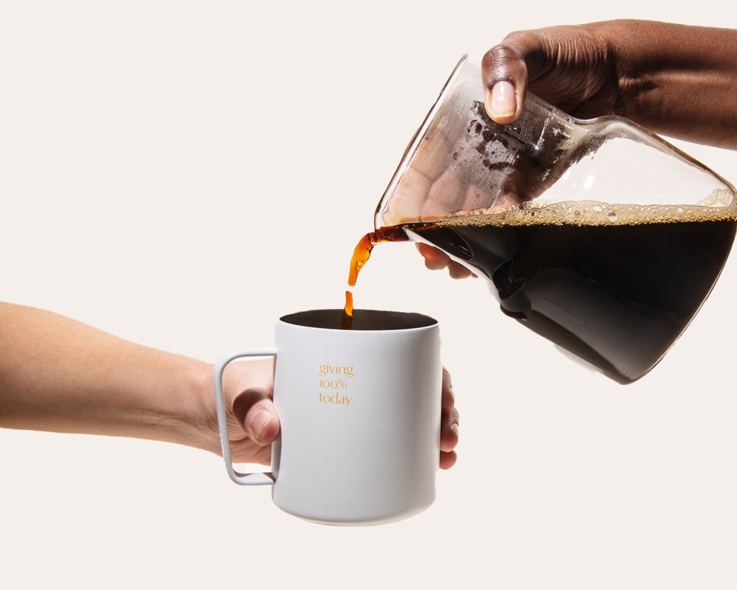 White Camping Mug
